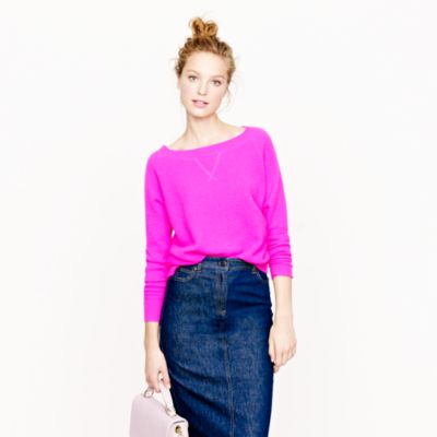 Collection cashmere Isabel waffle sweatshirt