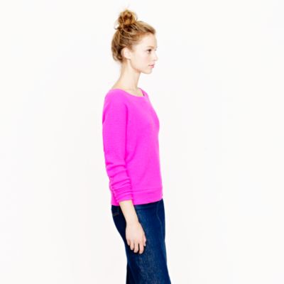 Collection cashmere Isabel waffle sweatshirt
