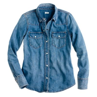 Western denim shirt