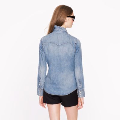 Western denim shirt