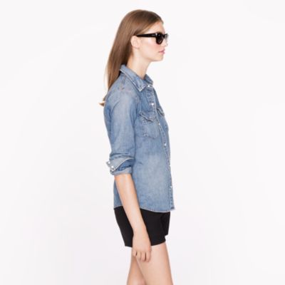 Western denim shirt
