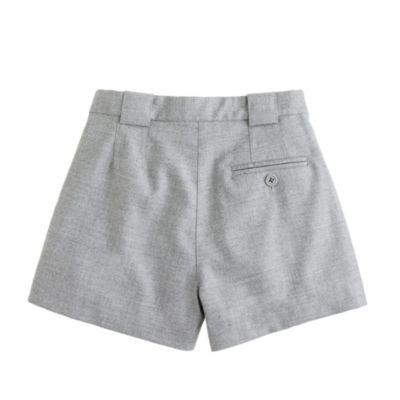 Girls' pleated flannel short