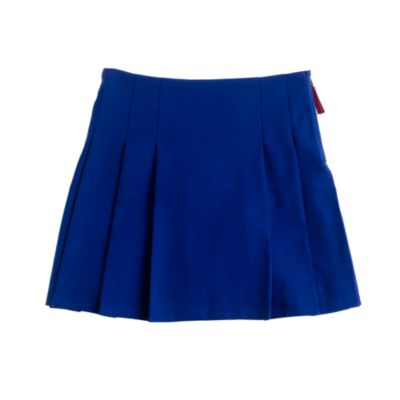 Girls' pleated flannel skirt