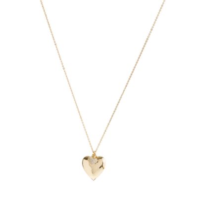 Girls' double heart necklace