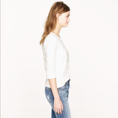 Paisley appliqu&eacute; top