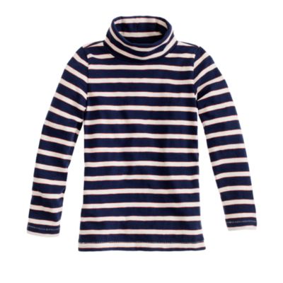 Girls' turtleneck in stripe