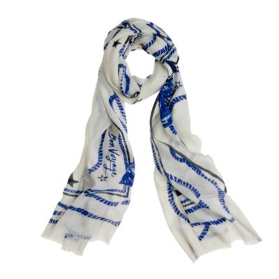 Wool-silk voyager scarf