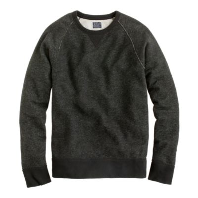 Sueded fleece sweatshirt