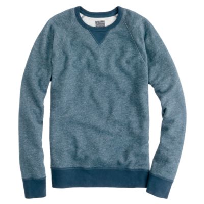 Sueded fleece sweatshirt