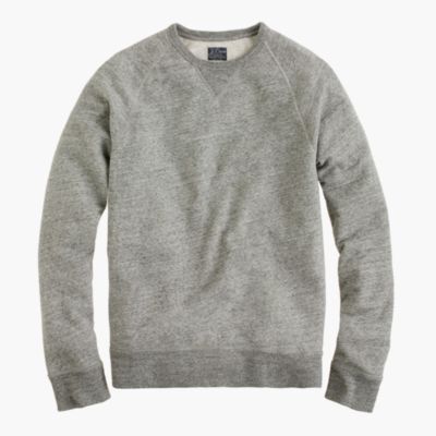 Sueded fleece sweatshirt