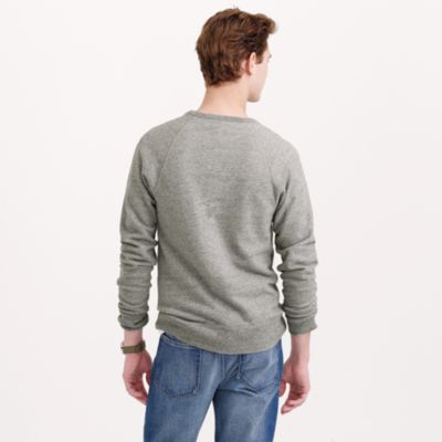 Sueded fleece sweatshirt