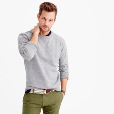 Sueded fleece sweatshirt
