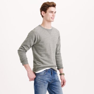 Sueded fleece sweatshirt