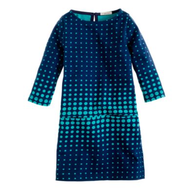 Girls' mini Jules dress in optic dot