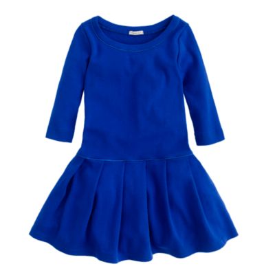 Girls' pleated city tee dress