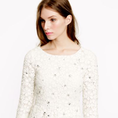 Collection jeweled daisy lace dress