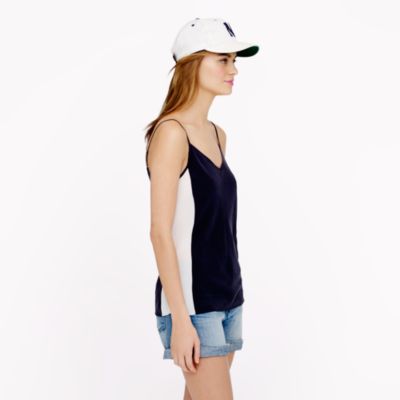 Silk colorblock cami