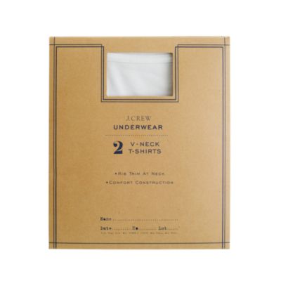 Knit V-neck undershirt two-pack