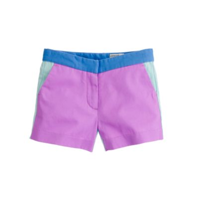 Girls' Frankie short in colorblock