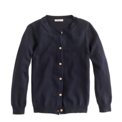 Girls' gold-button Caroline cardigan