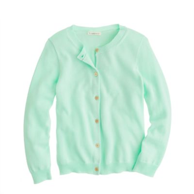 Girls' gold-button Caroline cardigan