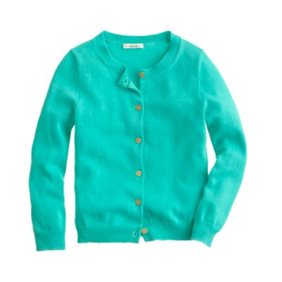 Girls' gold-button Caroline cardigan