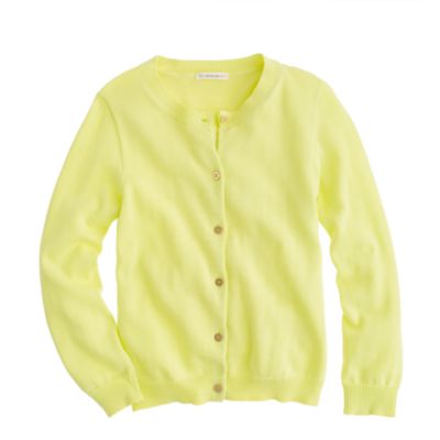 Girls' gold-button Caroline cardigan