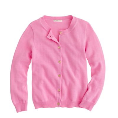 Girls' gold-button Caroline cardigan