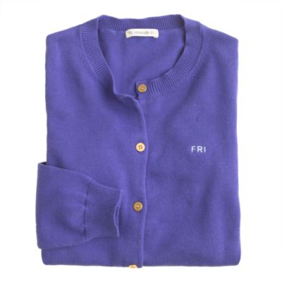 Girls' gold-button Caroline cardigan