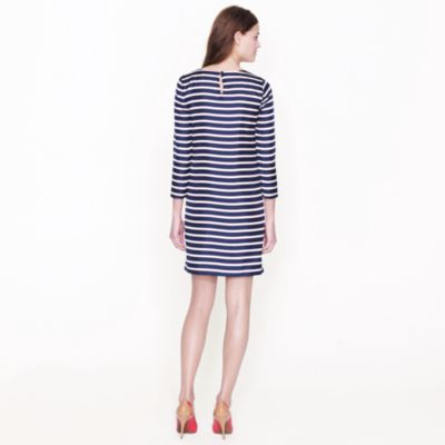 Jules dress in stripe silk twill