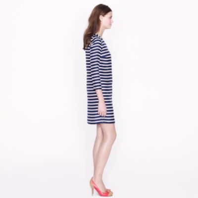 Jules dress in stripe silk twill