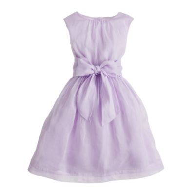 Girls' organdy bow dress