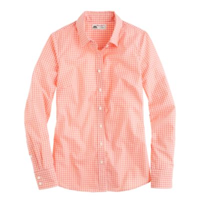 Perfect shirt in open check Thomas Mason&reg; fabric