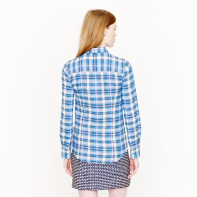 Perfect shirt in Aegean plaid