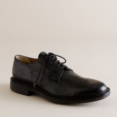 Clifton plain-front leather oxfords