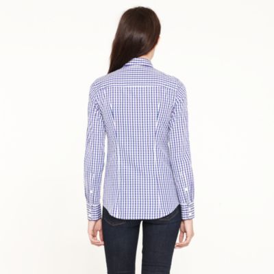 Perfect shirt in two-color gingham Thomas Mason&reg; fabric
