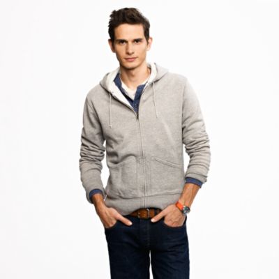 Wallace & Barnes waffle-lined zip hoodie