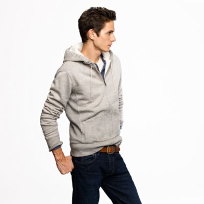 Wallace & Barnes waffle-lined zip hoodie