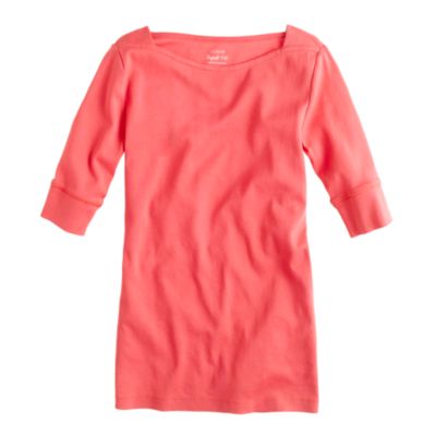 Perfect-fit boatneck tee