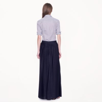 Collection pleated maxiskirt