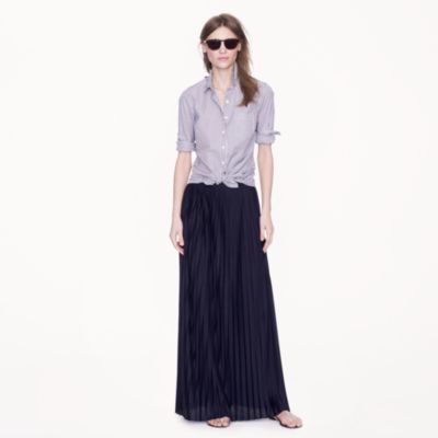 Collection pleated maxiskirt