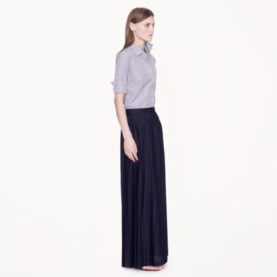 Collection pleated maxiskirt