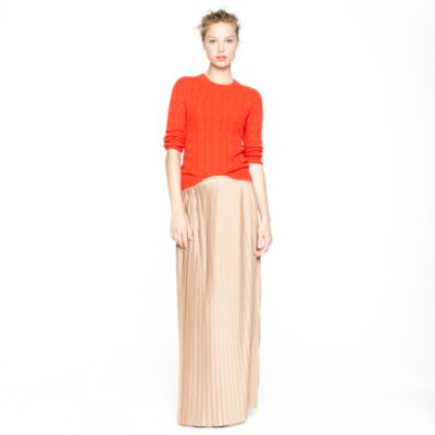Collection pleated maxiskirt