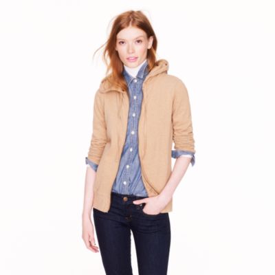 Lightweight fleece zip-up hoodie
