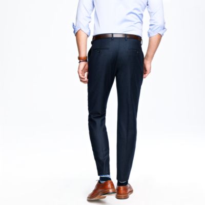 Ludlow classic suit pant in glen plaid Italian wool flannel