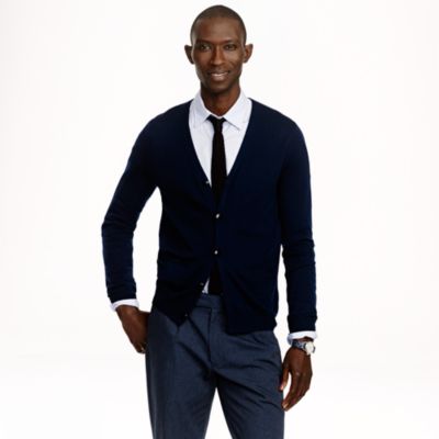 Slim merino cardigan