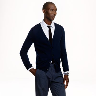 Slim merino cardigan