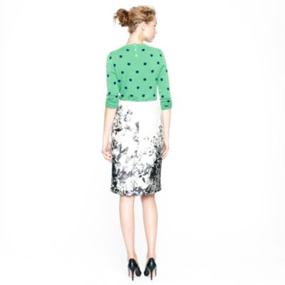 Collection pencil skirt in photo floral