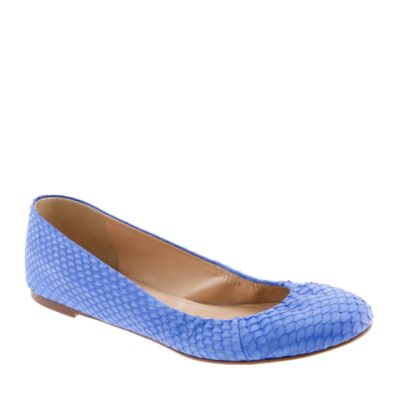 Cece snakeskin ballet flats