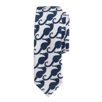 Boys' tie in sea horse